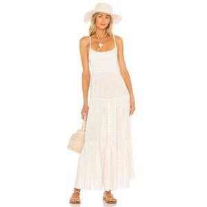 L Space L*Space Santorini Maxi Dress Sundress Cruise Vacation Boho Sz L